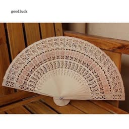 Quạt gỗ xếp làm oản tháp bánh, phụ kiện chụp ảnh trang trí phong cách cổ trang - Xinh Decor 5