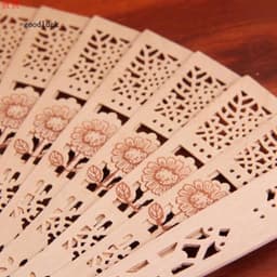 Quạt gỗ xếp làm oản tháp bánh, phụ kiện chụp ảnh trang trí phong cách cổ trang - Xinh Decor 7