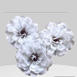 đầu bông hoa hồng trà, hoa lụa hoa giả trang trí oản tài lộc, giỏ hoa quà... - Xinh Decor 6