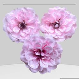 đầu bông hoa hồng trà, hoa lụa hoa giả trang trí oản tài lộc, giỏ hoa quà... - Xinh Decor 5
