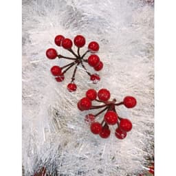 Combo 10 Cành quả cherry (sơ ri) đào đông xốp trang trí oản tài lộc,giỏ quà bó hoa, vòng nguyệt quế - Xinh Decor 6