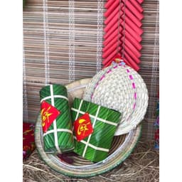 Combo 2 Cái (Bánh gói) Mô hình bánh chưng (trưng)  bánh tét (giò chả) trang trí hàng loại 1 - Xinh Decor 3