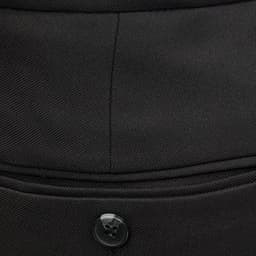 Quần âu nam Owen màu đen regular fit tăng đơ 2 cạp vải  polyester nano QRT262108PT 7