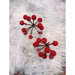 Combo 5 nhánh cherry xốp dài 20cm trang trí oản tài lộc, giỏ quà bó hoa - Xinh Decor 4