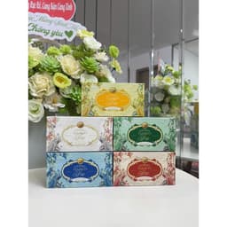 vỏ hộp trà trang trí giỏ quà tết - vỏ hộp chè "Maison Tea" mẫu mới 2027 - Xinh Decor 2