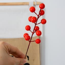 LẺ 3 nhánh rẻ quạt đồng,cành táo vàng,cành tim vàng dùng trang trí oản tài lộc,tháp bánh,tháp nước - Xinh Decor 5
