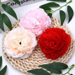 Sỉ đầu bông hoa trà MAO LƯƠNG 9cm  trang trí oản,hộp quà,trang trí mẹt tết.... - Xinh Decor 2