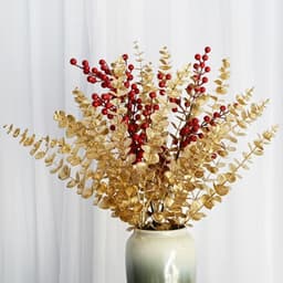 Cành đào đông (cherry)12 nhánh (Loại cao cấp) trang trí Tết, trung thu - ảnh thật - Xinh Decor 5