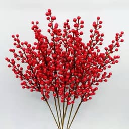 Cành đào đông (cherry)12 nhánh (Loại cao cấp) trang trí Tết, trung thu - ảnh thật - Xinh Decor 7
