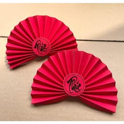 quạt giấy nhung tròn, quạt nhung nửa trang trí oản, giỏ quà Tết, giỏ hoa quả, tháp bánh - Xinh Decor 8