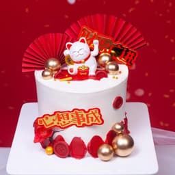 Combo 5 Mèo Thần Tài Vẫy Tay Trang Trí Bánh Kem, tháp oản, tháp bia.. hàng đẹp - Xinh Decor 3