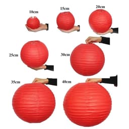 Đèn lồng giấy đỏ trang trí tết trung thu, sự kiện, lễ hội, khu du lịch, đền chùa giá rẻ nhiều kích thước - Xinh Decor 2
