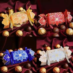 Vỏ Kẹo Nơ 2 Đầu Mẫu Mới 2027 Vỏ Kẹo Hoa Cao Cấp Trang Trí Giỏ Quà Tết Sang Trọng - Xinh Decor 1