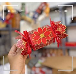 Vỏ Kẹo Nơ 2 Đầu Mẫu Mới 2027 Vỏ Kẹo Hoa Cao Cấp Trang Trí Giỏ Quà Tết Sang Trọng - Xinh Decor 2