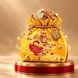 vỏ hộp hình hũ tiền thần tài 2 mặt màu đỏ,vàng đựng trà bánh kẹo decor giỏ quà Tết 2027 - Xinh Decor 3