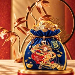 vỏ hộp hình hũ tiền thần tài 2 mặt màu đỏ,vàng đựng trà bánh kẹo decor giỏ quà Tết 2027 - Xinh Decor 5