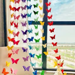 dải dây treo bướm 3D bằng giấy 2 kích thước decor trang trí nhà cửa, trang trí Tết - Xinh Decor 5