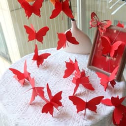 dải dây treo bướm 3D bằng giấy 2 kích thước decor trang trí nhà cửa, trang trí Tết - Xinh Decor 2