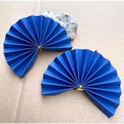 quạt giấy, rẻ quạt nửa làm oản,làm tháp bánh,trang trí ,decor hàng đẹp - Xinh Decor 7