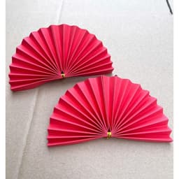 quạt giấy, rẻ quạt nửa làm oản,làm tháp bánh,trang trí ,decor hàng đẹp - Xinh Decor 4