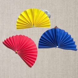 quạt giấy, rẻ quạt nửa làm oản,làm tháp bánh,trang trí ,decor hàng đẹp - Xinh Decor 2