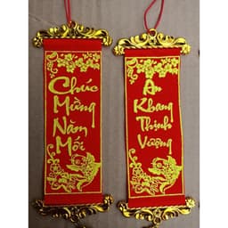Combo 5 mẫu Khánh liễng, dây treo trang trí cây mai đào tết hàng đẹp - Xinh Decor 4