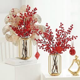 cành rẻ quạt,đào đông,cành táo đồng dài 75cm trang trí decor tết 2025 - Xinh Decor 6