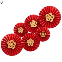Set 6 rẻ quạt làm oản,trang trí nhà cửa, trang trí Tết siêu đẹp - Xinh Decor 4