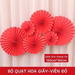 Set 6 rẻ quạt làm oản,trang trí nhà cửa, trang trí Tết siêu đẹp - Xinh Decor 2