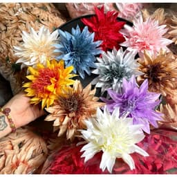 Combo 3 Đầu bông hoa Cúc Râu trang trí oản tài lộc, giỏ quà Tết, tháp bánh hàng loại 1 - Xinh Decor 1