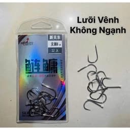 [BAO GIÁ TOÀN SÀN] Lưỡi Mỹ Nhân Ngư Giao Long, Lưỡi Câu Cá Không Ngạnh Chuyên Đánh Trắm Cỏ, Chép, Chống Oải Tốt 4