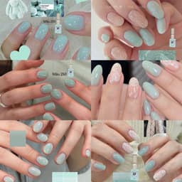 Sơn gel lẻ Sora màu xanh mint sữa, xanh ngọc pastel nhẹ nhàng – 259, 260 1