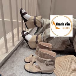 (D0491) Boot sandannu  quai khoá  cao 5 phân  -   Thanh Vân Shoes - Bốt nữ/Sandannu 4