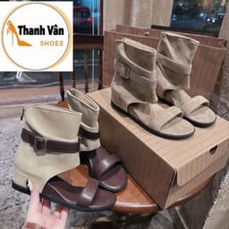 (D0491) Boot sandannu  quai khoá  cao 5 phân  -   Thanh Vân Shoes - Bốt nữ/Sandannu 1