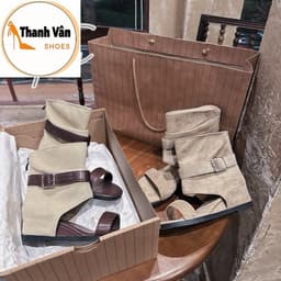 (D0491) Boot sandannu  quai khoá  cao 5 phân  -   Thanh Vân Shoes - Bốt nữ/Sandannu 5