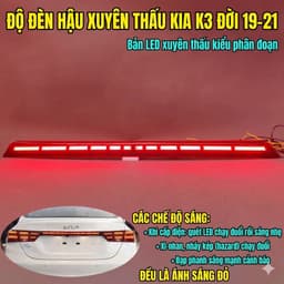 [lắp rin, k đục chế] Đèn Led cốp CERATO/K3 2019-2021, giữ rin cho xe 7