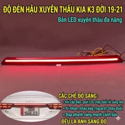 [lắp rin, k đục chế] Đèn Led cốp CERATO/K3 2019-2021, giữ rin cho xe 6