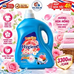 [CHUẨN THÁI] NƯỚC XẢ VẢI ĐẬM ĐẶC HYGIENE NỘI ĐỊA THÁI LAN CAN 3300ML(3L3) 9