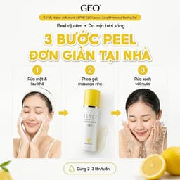Gel Tẩy Tế Bào Chết Geo Lamy Chiết Xuất Chanh 160ml – Làm Sạch Sâu Tế Bào Chết, Dưỡng Sáng Da 4