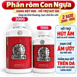(có tem phụ) PHẤN RÔM CON NGỰA THÁI LAN 100G 200G – PHẤN RÔM DẠNG BỘT MỊN, HỖ TRỢ HÚT ẨM, GIÚP DA KHÔ THOÁNG 1