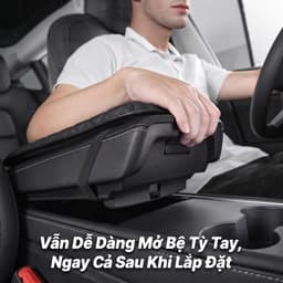 Tấm Đệm Dành Cho Bệ Tì Tay Bằng Da PU Cao Cấp Cho Ô tô / Xe Hơi JOYTUTUS (À Má Zôn Mỹ) 5