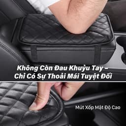 Tấm Đệm Dành Cho Bệ Tì Tay Bằng Da PU Cao Cấp Cho Ô tô / Xe Hơi JOYTUTUS (À Má Zôn Mỹ) 2