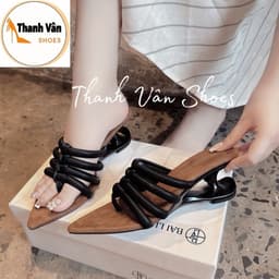 (X0197) Cao gót nữ bản ngang quai kẹp cao 5 phân_ Thanh Vân Shoes Cao gót/ dép thời trang 4