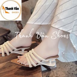 (X0197) Cao gót nữ bản ngang quai kẹp cao 5 phân_ Thanh Vân Shoes Cao gót/ dép thời trang 6