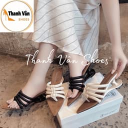 (X0197) Cao gót nữ bản ngang quai kẹp cao 5 phân_ Thanh Vân Shoes Cao gót/ dép thời trang 7