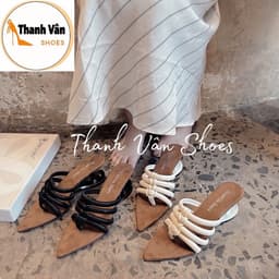 (X0197) Cao gót nữ bản ngang quai kẹp cao 5 phân_ Thanh Vân Shoes Cao gót/ dép thời trang 3