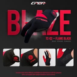 Găng Tay Bida CPBA V3 Tri-Core Series (Chính hãng) 3 Ngón Hở Ngón, Găng Bi A Chuyên Nghiệp Co Giãn Thoáng Khí 4