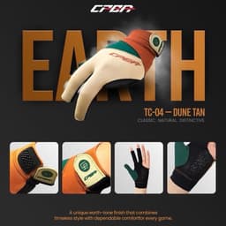 Găng Tay Bida CPBA V3 Tri-Core Series (Chính hãng) 3 Ngón Hở Ngón, Găng Bi A Chuyên Nghiệp Co Giãn Thoáng Khí 6