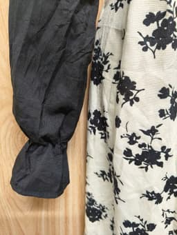 [2hand] Đầm thun phối voan đen nơ kiểu choàng size XS S M L nhỏ 4