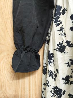 [2hand] Đầm thun phối voan đen nơ kiểu choàng size XS S M L nhỏ 7